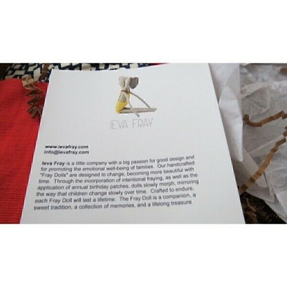 New Ieva Fray Handmade (2) Elephant Doll Stuffed - Picture 7 of 7